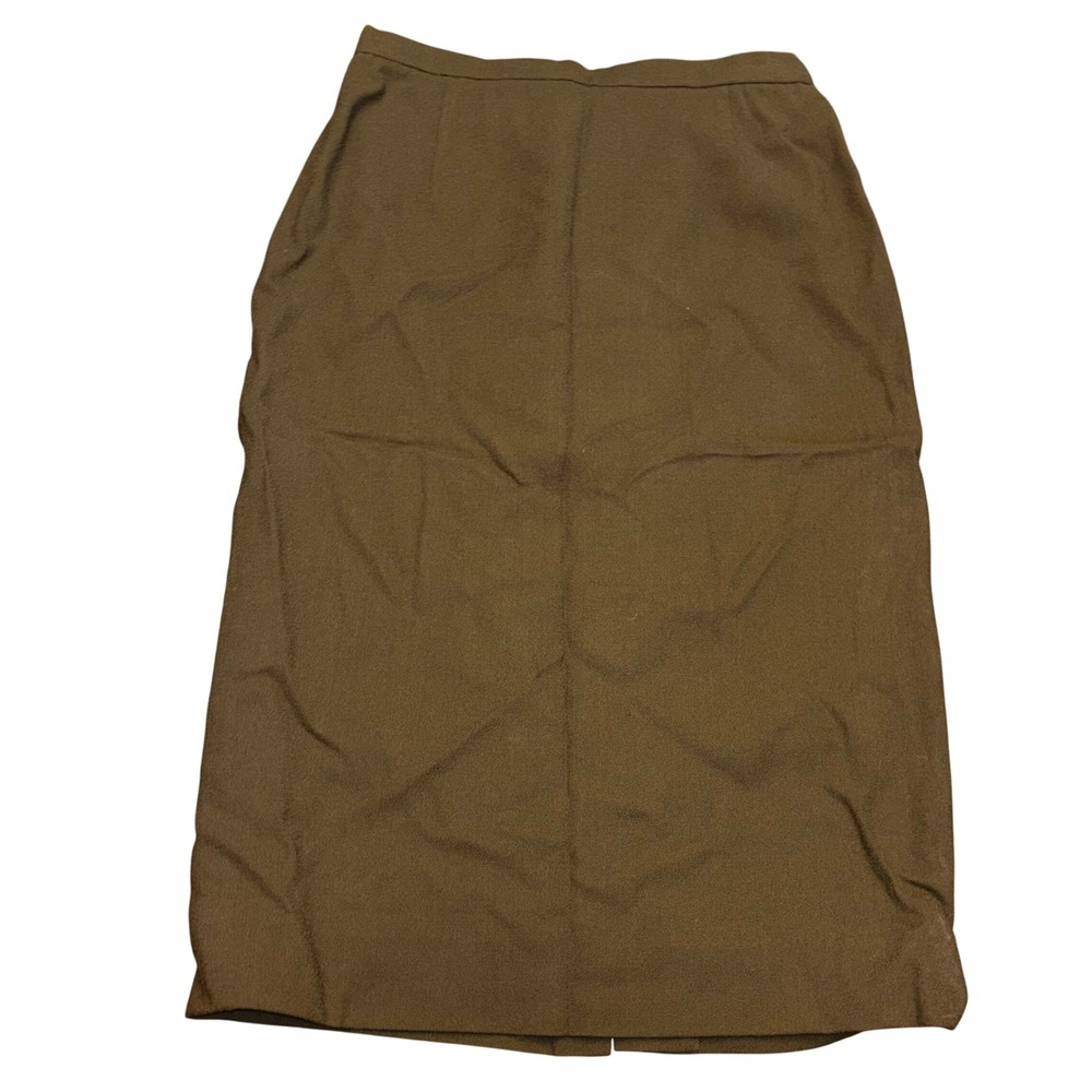 Vintage | Carlisle | Wool Skirt | Size 4 | Brown Pencil Career Business Lined